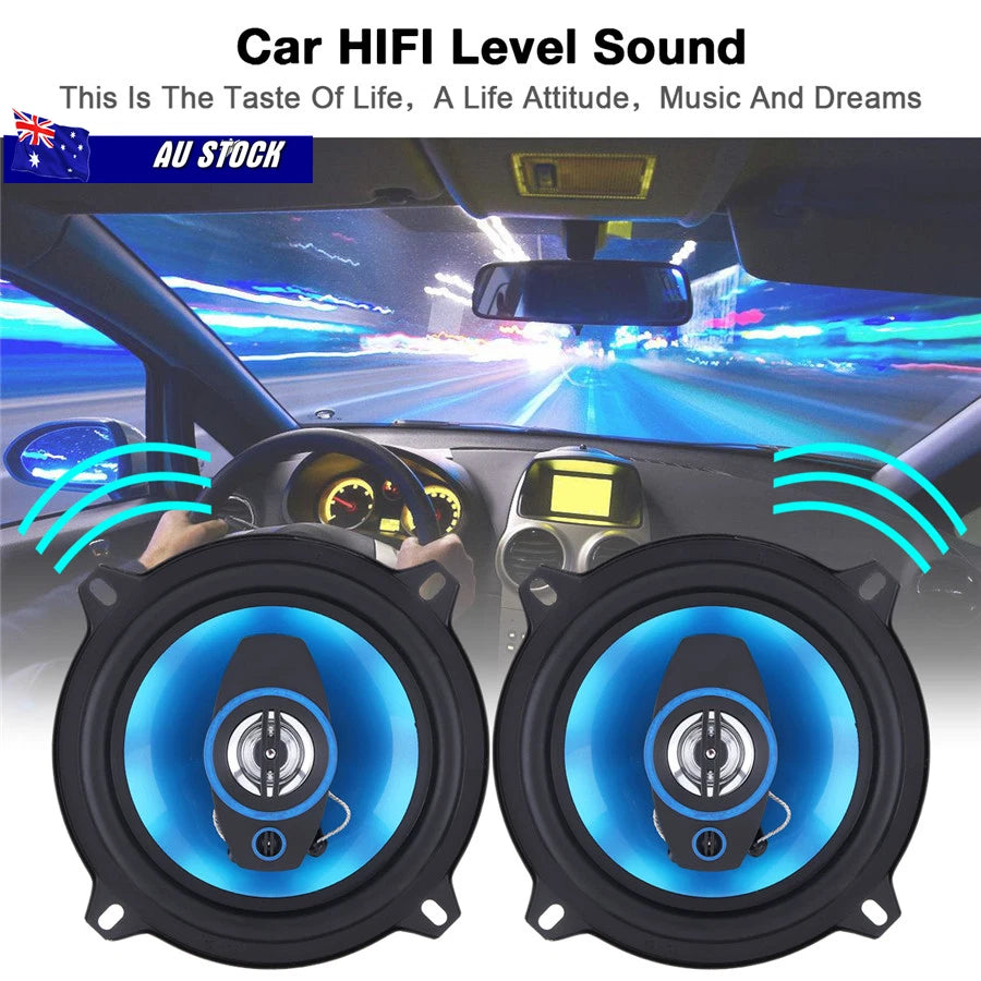 2Pcs 5" 400W 2 Way Hifi Speaker for Universal Car
