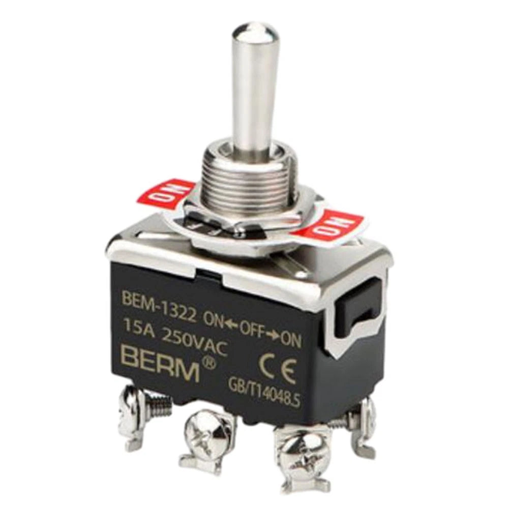 2X 12V 20A 6 Pin Metal Toggle Switch for Universal Applications