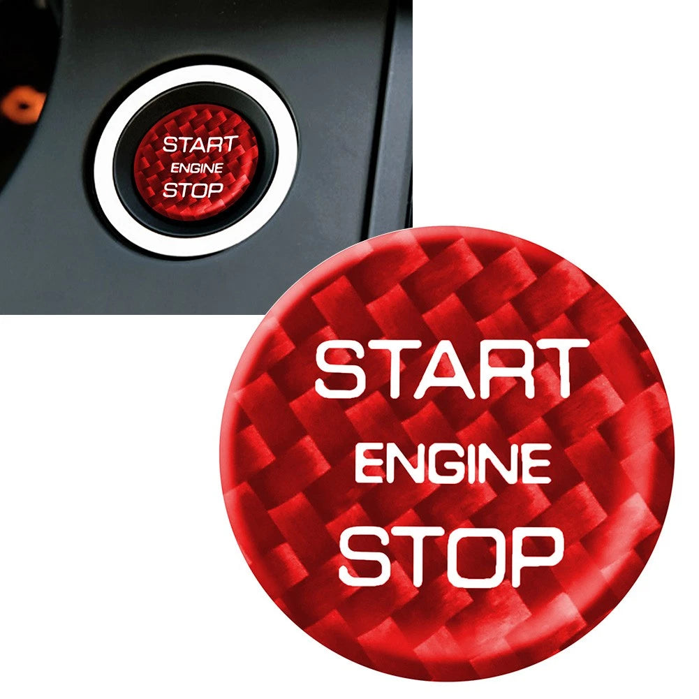 Engine Start Stop Button Trim for Land Rover Discovery (2016–2019) Red