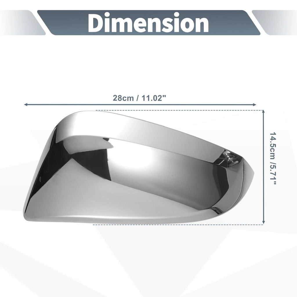 Rearview Mirror Cover Cap Chrome Plated for Toyota Hilux (2015–2020)