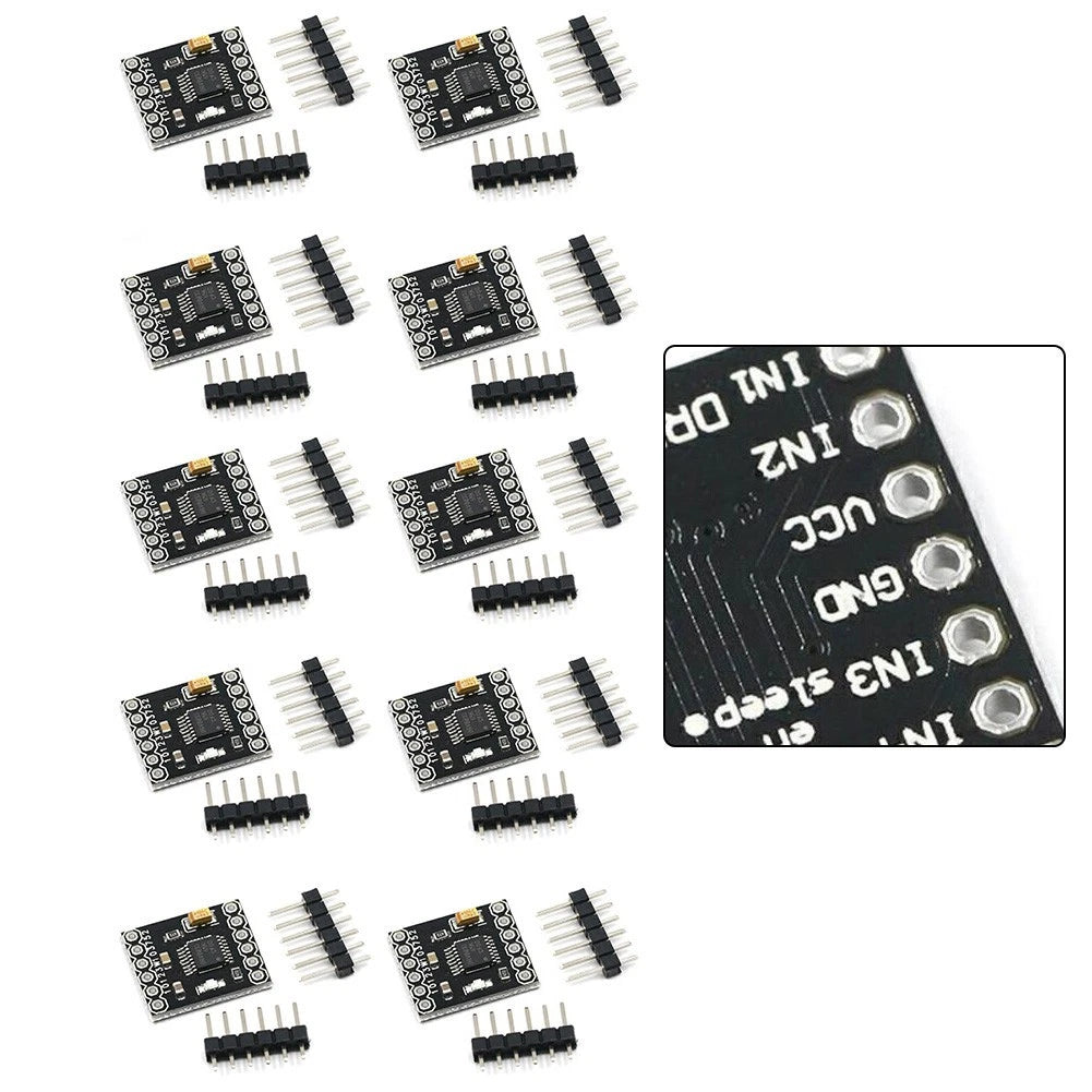 DC Geared Motor Driver Board with Undervoltage Lockout Protection (10 pcs)
