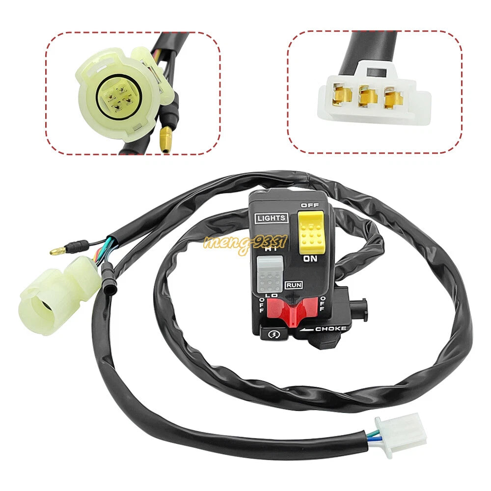 Left Handlebar Start Stop Switch for Honda TRX350D FourTrax Foreman 350 (1987–1989)
