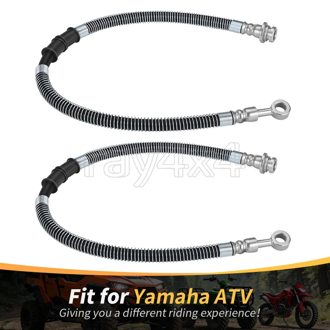2 Front Brake Hose Line for Yamaha Banshee 350 (1987–2006)