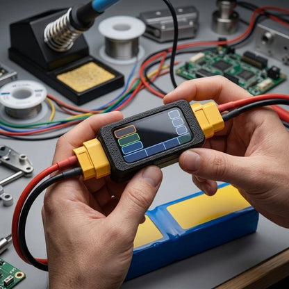 Bidirectional Wattmeter for Battery Capacity Check (1m Ohm Shunt Resistor)