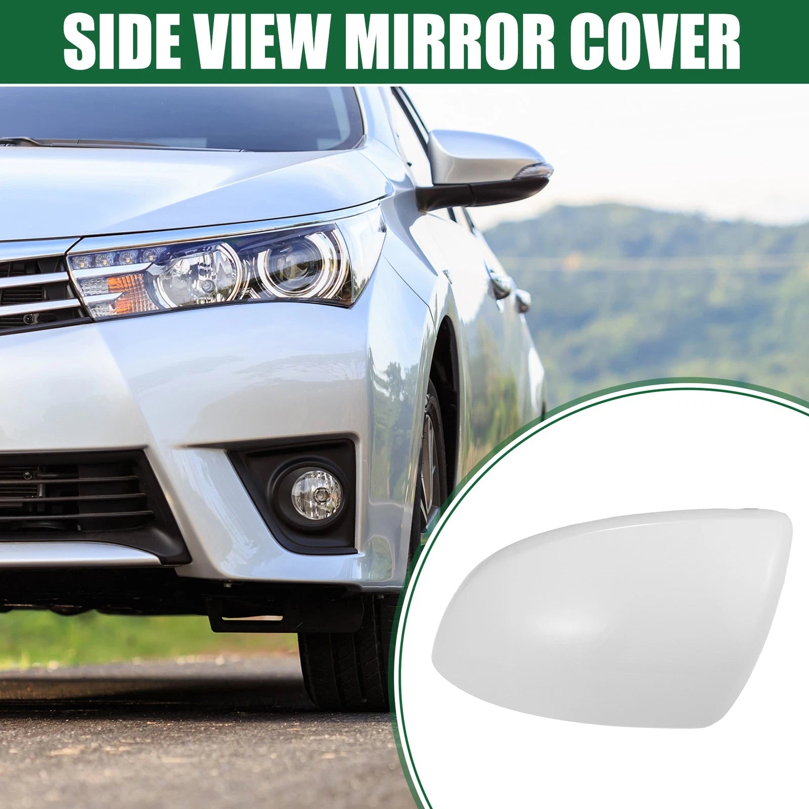 Left Side Mirror Cover Cap Replacement for Mazda 3 (2010–2011)