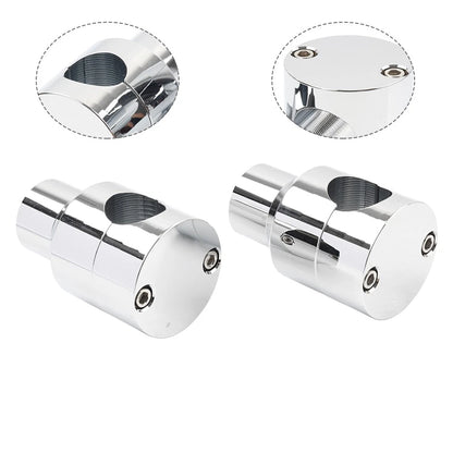 7/8" Handlebar Riser Clamp Mount Kit Chrome for Harley Honda