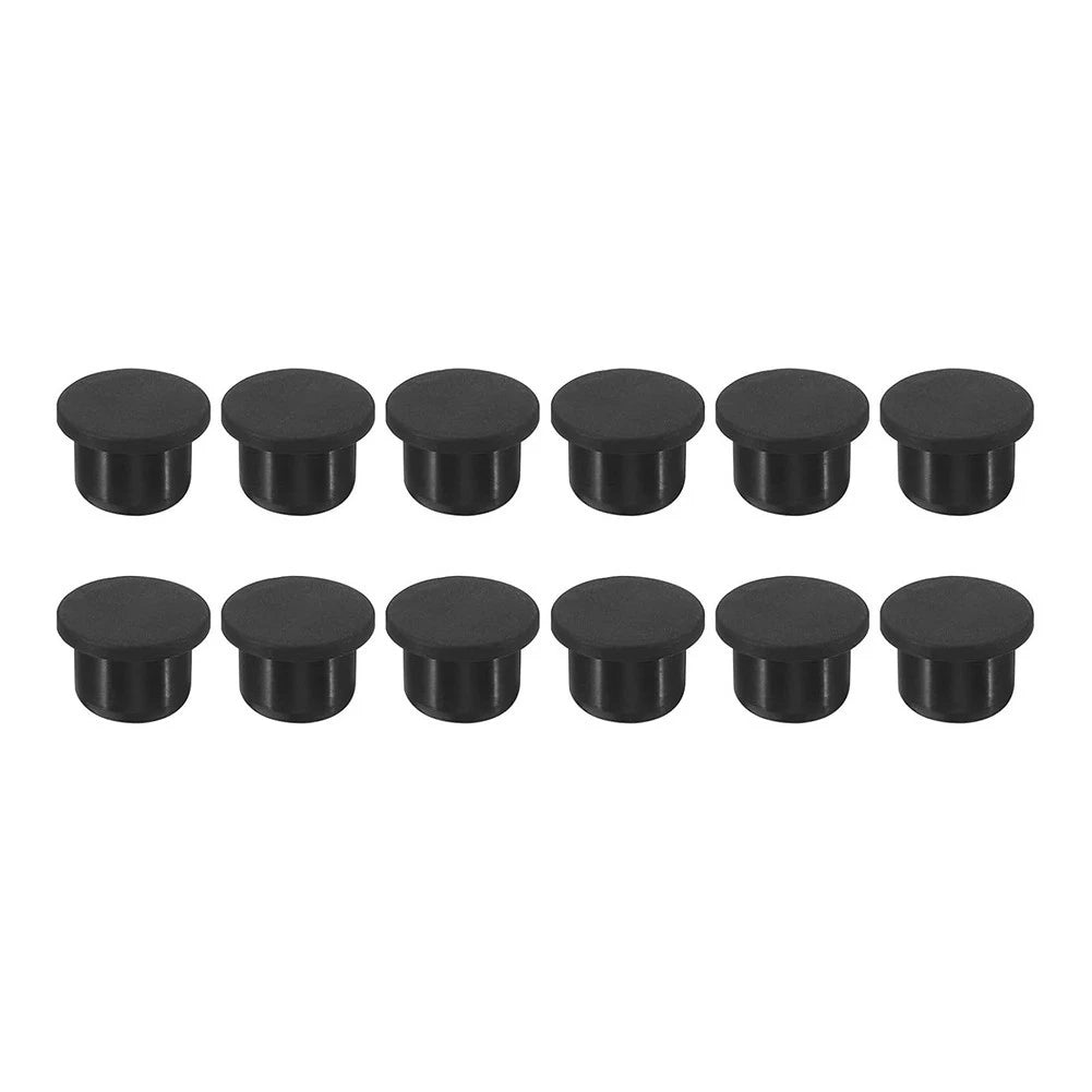 Black Flexible Silicone Stopper for Holes 10-14 mm