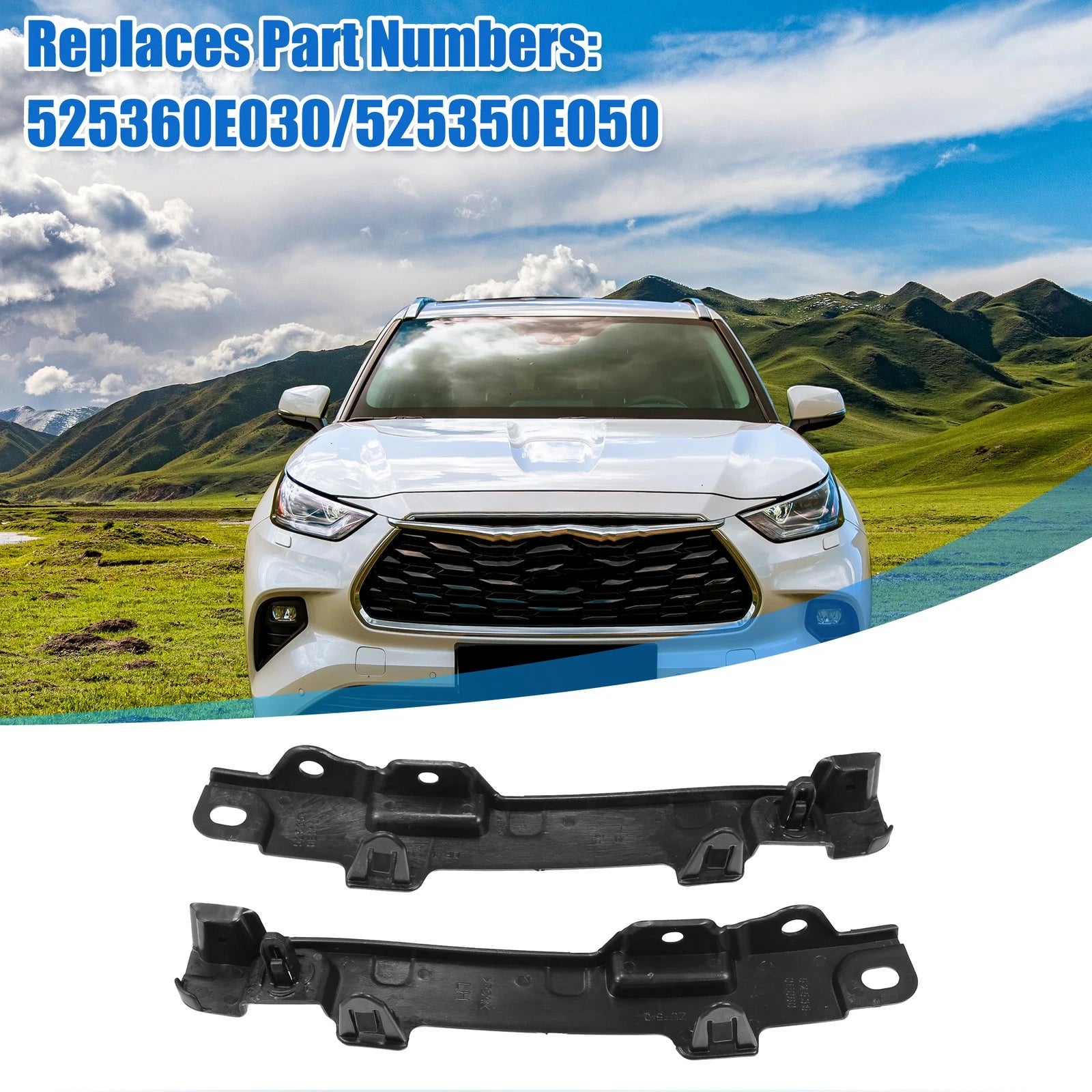 Bumper Bracket Pair Side Retainer for Toyota Highlander Hybrid LE (2019–2019)