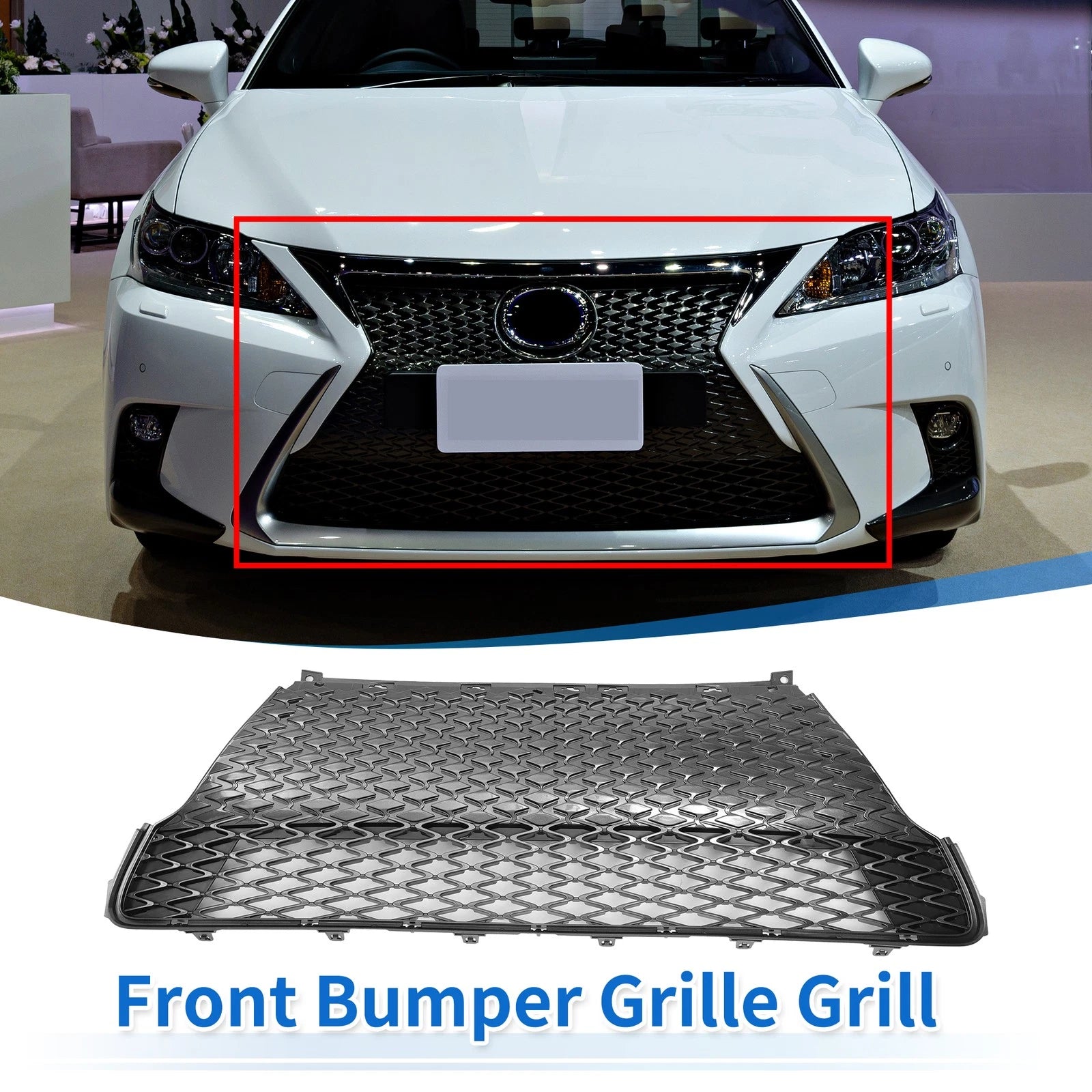 Front Lower Hood Bumper Grille for Lexus CT200h (2015–2015)