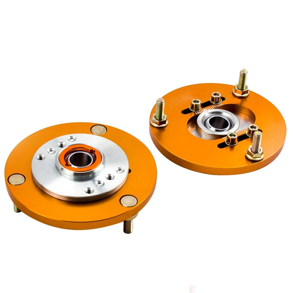 Front Pair Coilover Camber Plates Top Mounts for BMW E36 3 Series (1992–1999)