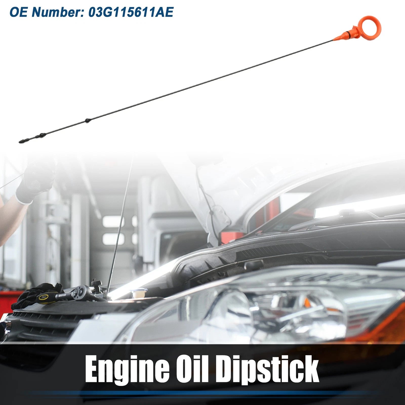 Engine Oil Level Indicator Dipstick for Audi A4 B7 A6 C6 (2005–2011)