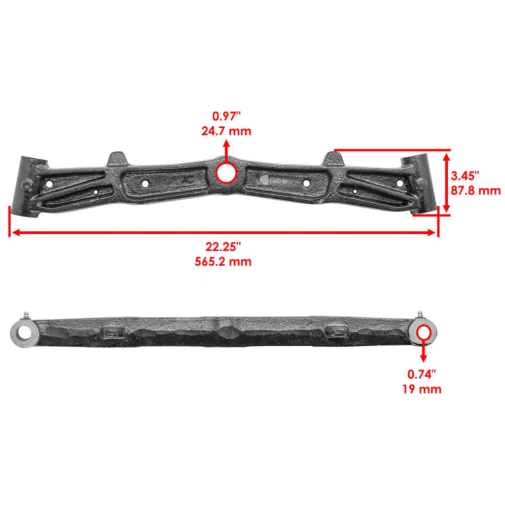 Front Axle Pivot Bar Kit Replacement for Jonsered LT2217 LT2218 (2017–2023)