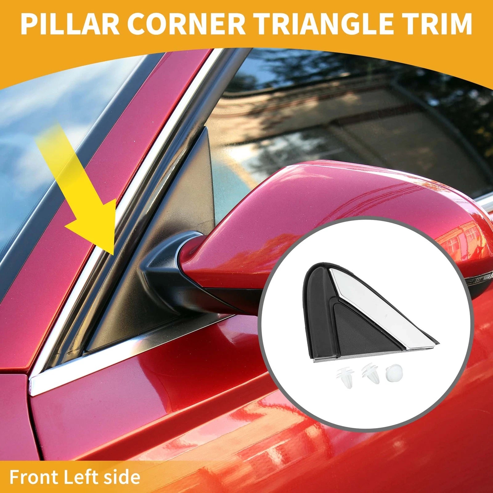 Front Left Side Pillar Corner Triangle Trim for GMC Terrain (2018–2022)