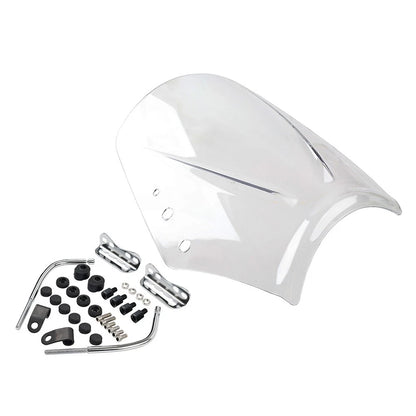 Clear Universal Motorcycle Windshield Wind Screen Deflector