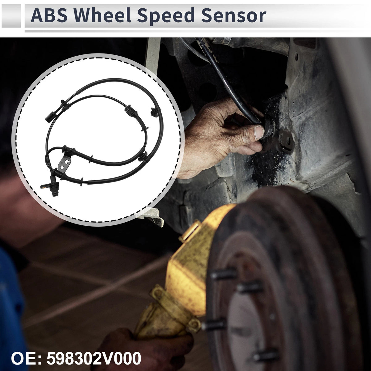 ABS Wheel Speed Sensor No. 598302V000 for Hyundai Veloster (2011–2014)