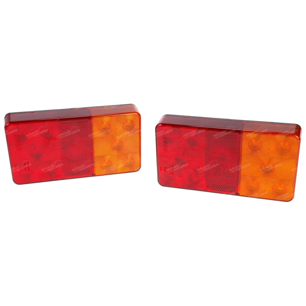 2X LED Trailer Tail Lights Assemblies Kit for