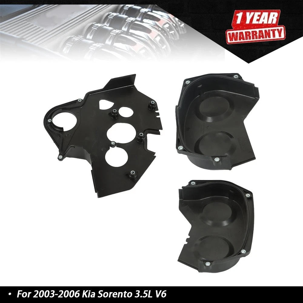 Upper & Lower Engine Timing Belt Cover for Kia Sorento (2003–2006)