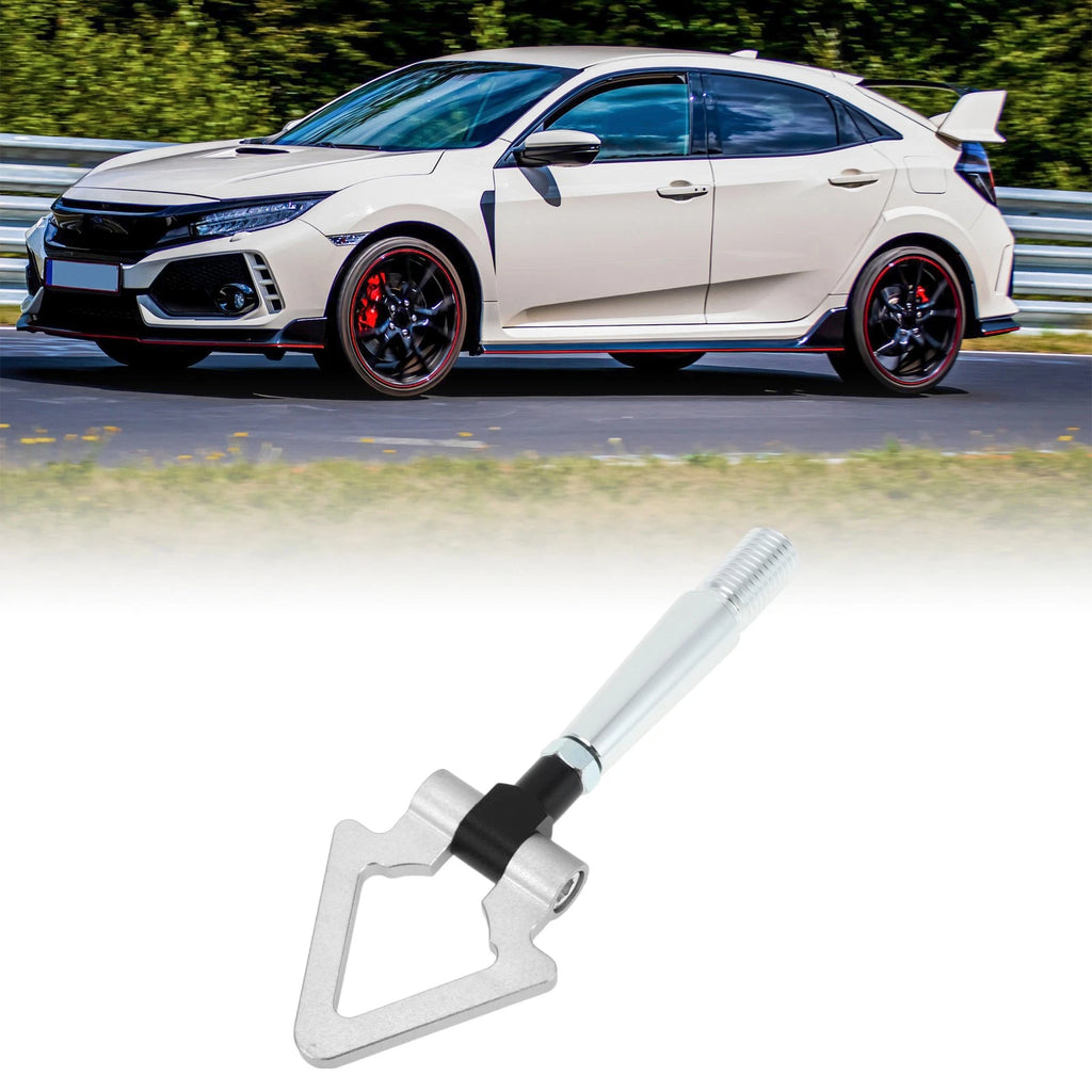 Folding Tow Hooks for Mitsubishi Lancer EX (2010–2015) - Silver Tone