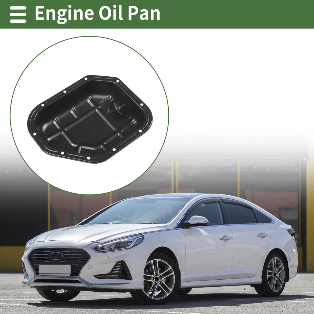 Engine Oil Pan Replacement for Hyundai Sonata (2002–2005) Iron Black