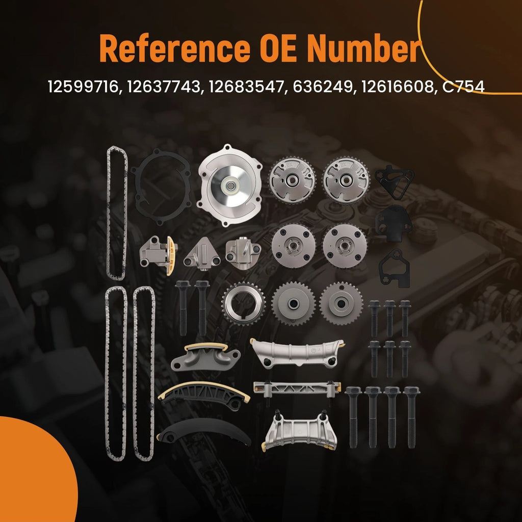 Engine Timing Chain Kit with Water Pump for Buick Enclave 3.6L V6 (2008–2021)