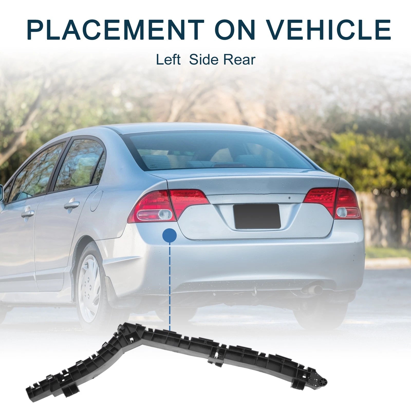 Left Rear Bumper Retainer Bracket for Honda CR-V (2015–2016)