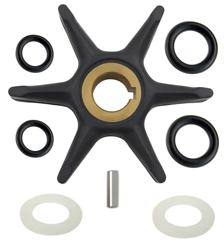 Outboard Water Pump Impeller with 300771 Key for Johnson Evinrude (2-S)