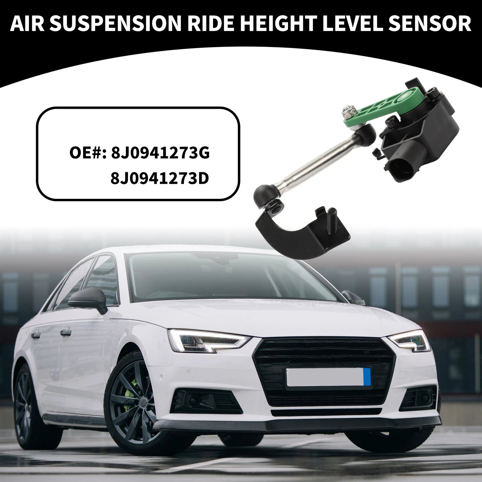 Front Left Air Suspension Ride Height Level Sensor for Audi A3 (2000–2012)