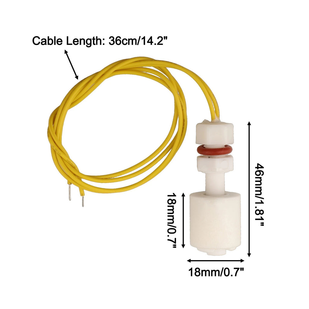 Water Level Sensor Float Switch Set of 2 for Various Tank Applications