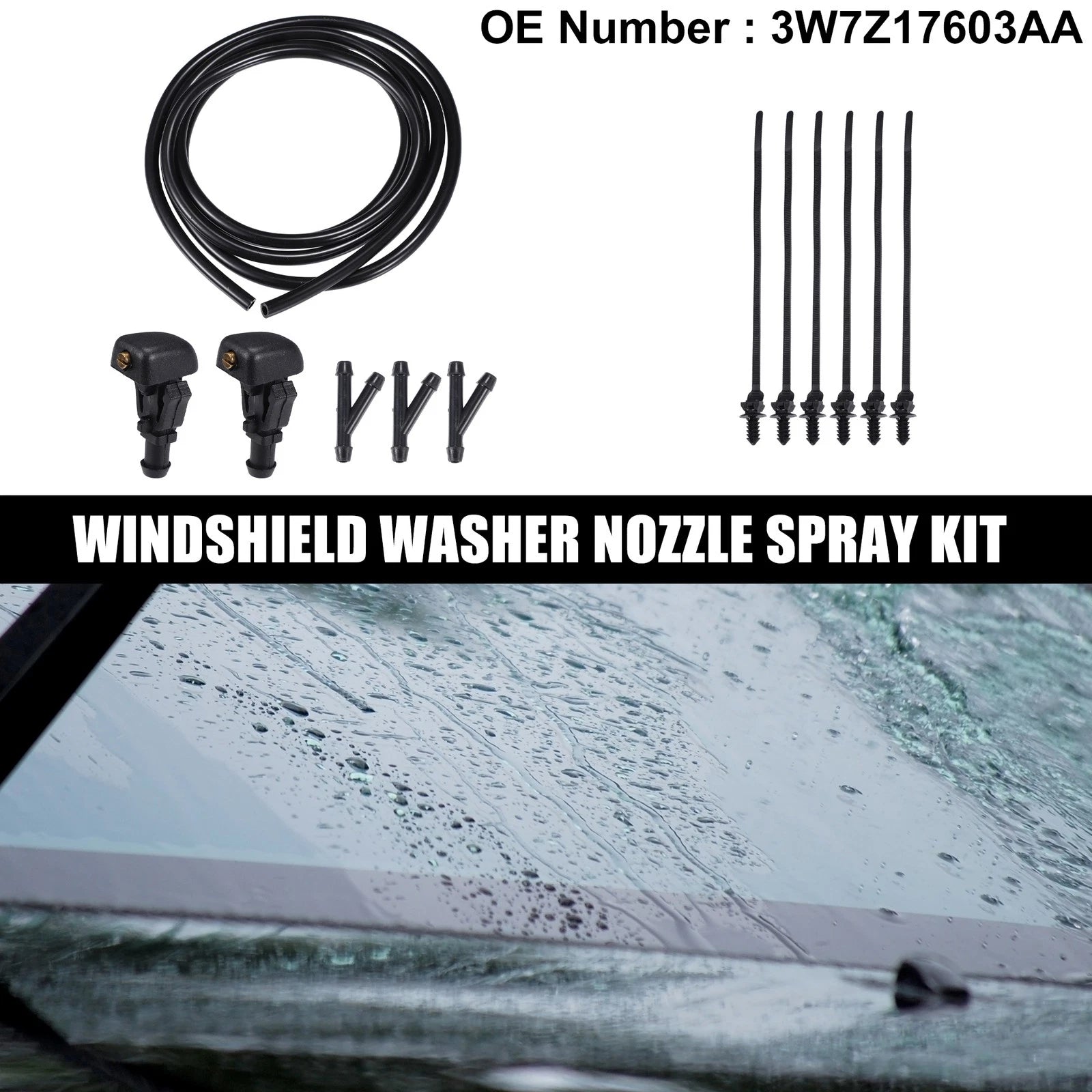 Windshield Washer Nozzle Spray Set for Ford E-150 (2010–2014)