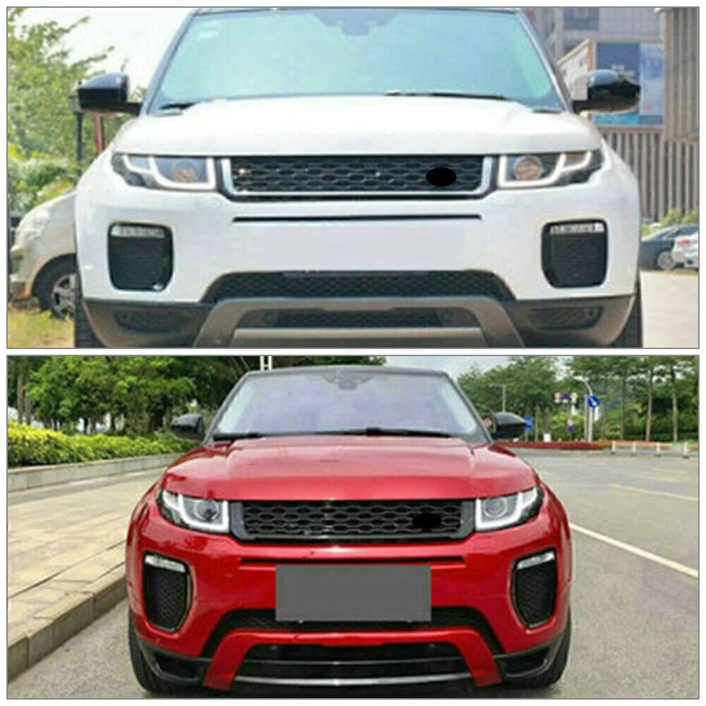 ABS Plastic Upper Front Grille for Range Rover Evoque (2010–2018) Black