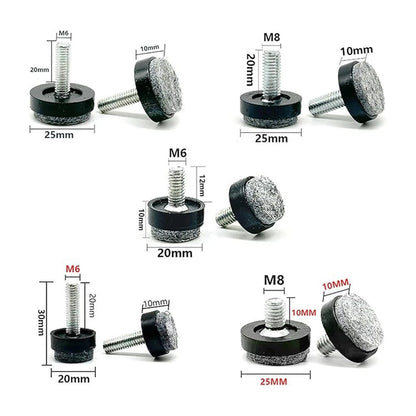 8 Adjustable Felt Leg Protectors for Chairs Tables Sofas
