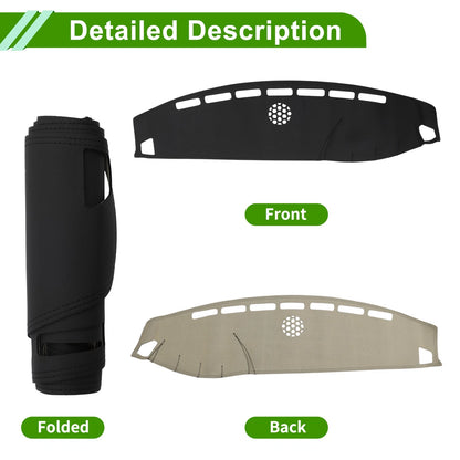 Dashboard Cover for Mazda MX-5 NC (2005–2015) Faux Leather Black 1 Pc