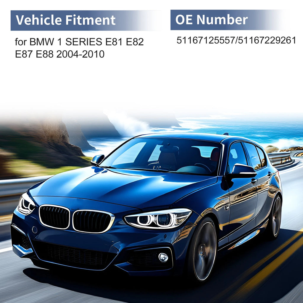 Mirror Cover Cap Replacement for BMW 1 Series E81 E82 E87 E88 (2004–2010)