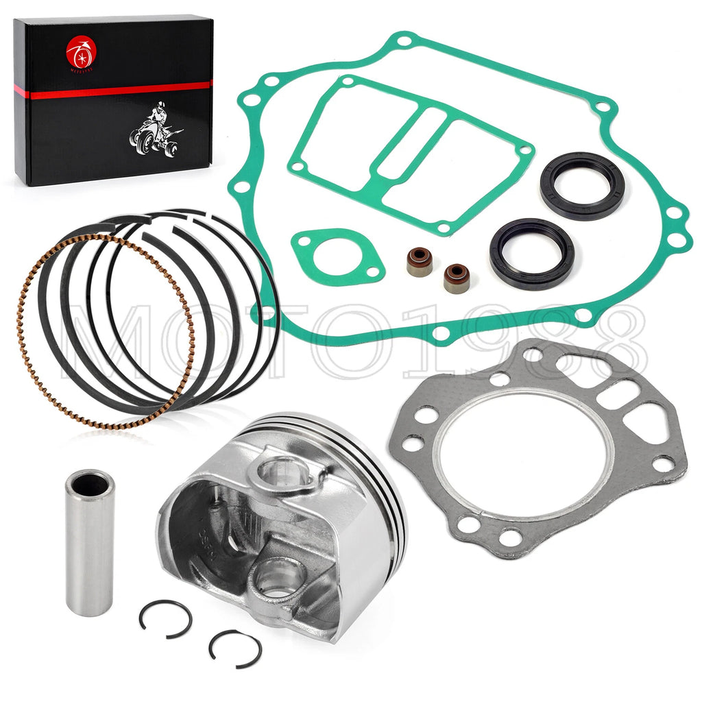 Engine Rebuild Piston Kit with Rings & Gasket Seal for Kawasaki Mule 600 610 (2005–2018)