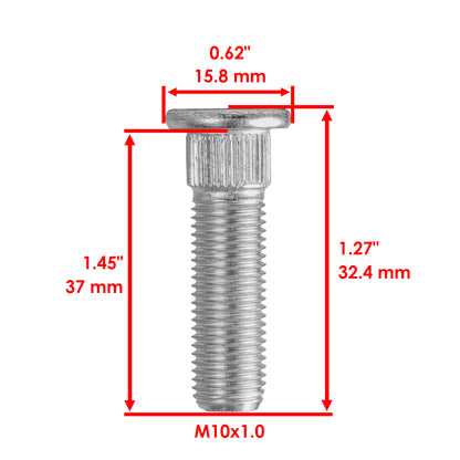 Caltric Front Wheel Hub Bolt Replacement for Honda Rancher 400 TRX400FA (2004–2007)