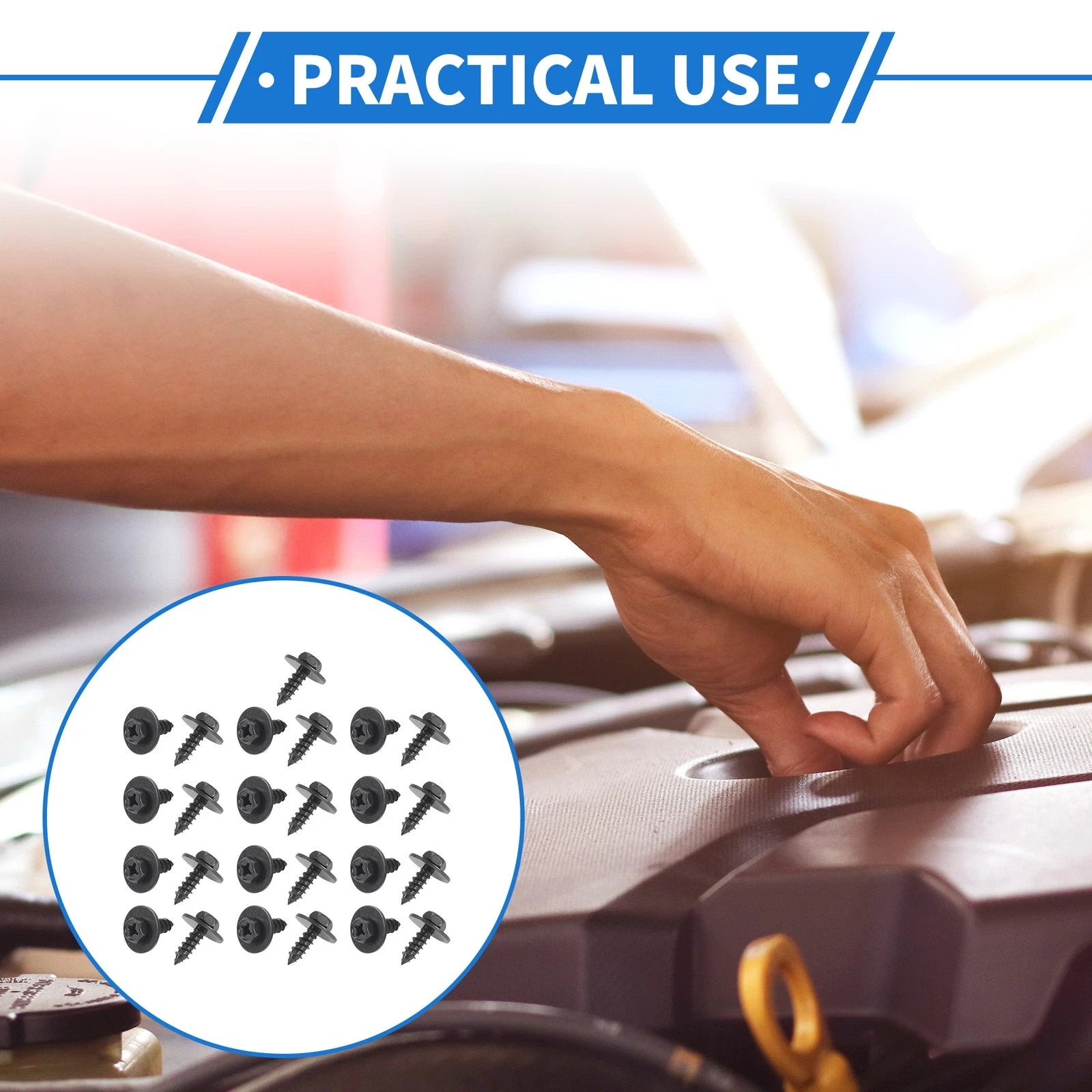 25 Pcs Fender Liner Splash Shield Retainer Screw for Toyota Avalon (2013–2018)