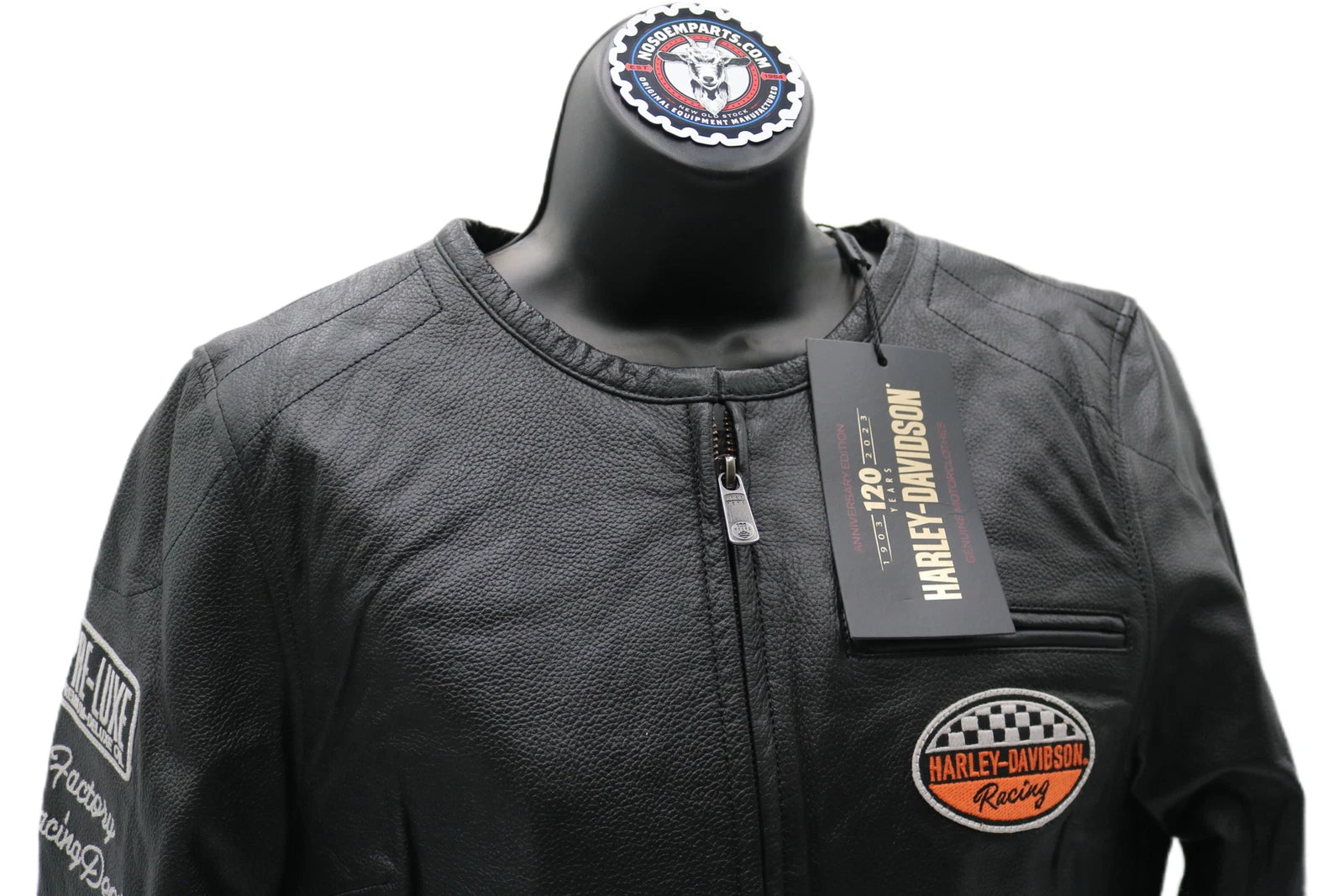 Leather Jacket for Harley-Davidson (120th Anniversary, Large)