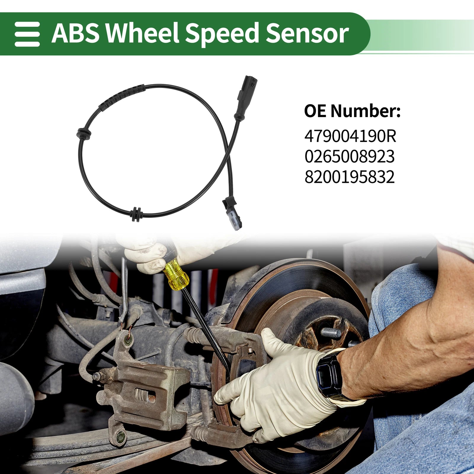 ABS Wheel Speed Sensor No. 479004190R for Renault Clio III (2005–2012)