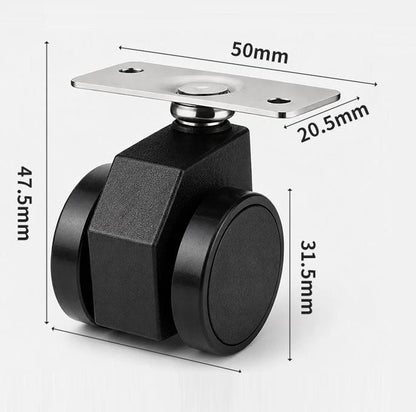 Gravity Lock Caster for Stable Floor Protection