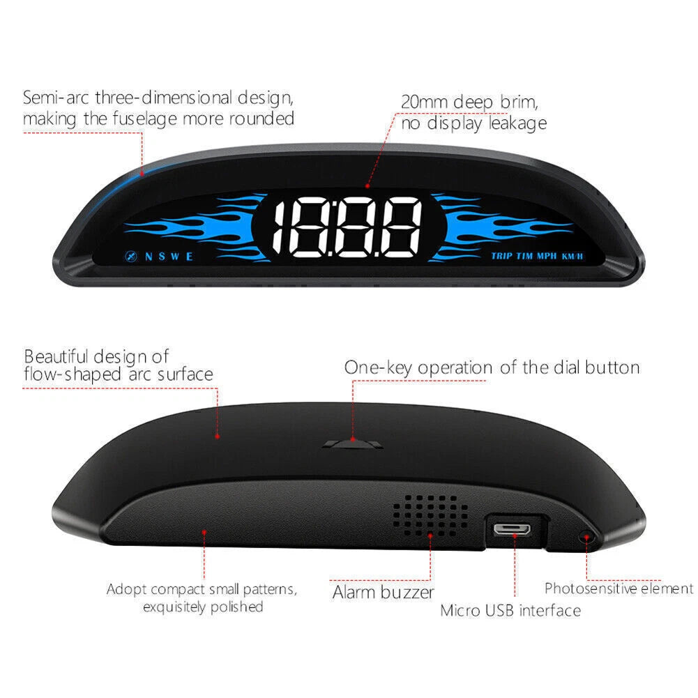G2 GPS HUD Head-Up Display Speedometer for Universal Vehicles (2010–2023)