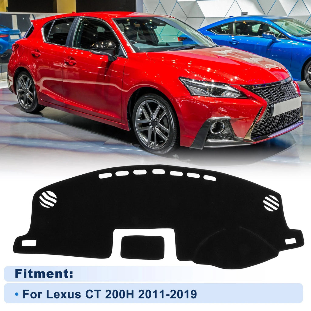 Dash Cover for Lexus CT 200H Without HUD 2011–2019 Polyester Black