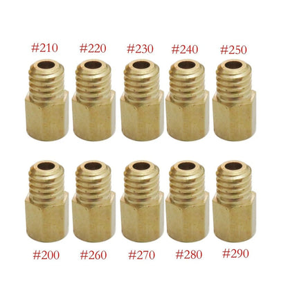 Replace For Mikuni TM TMX VM VM22 Carb 10Pcs Main Jets & 10Pcs Pilot Jets Kit