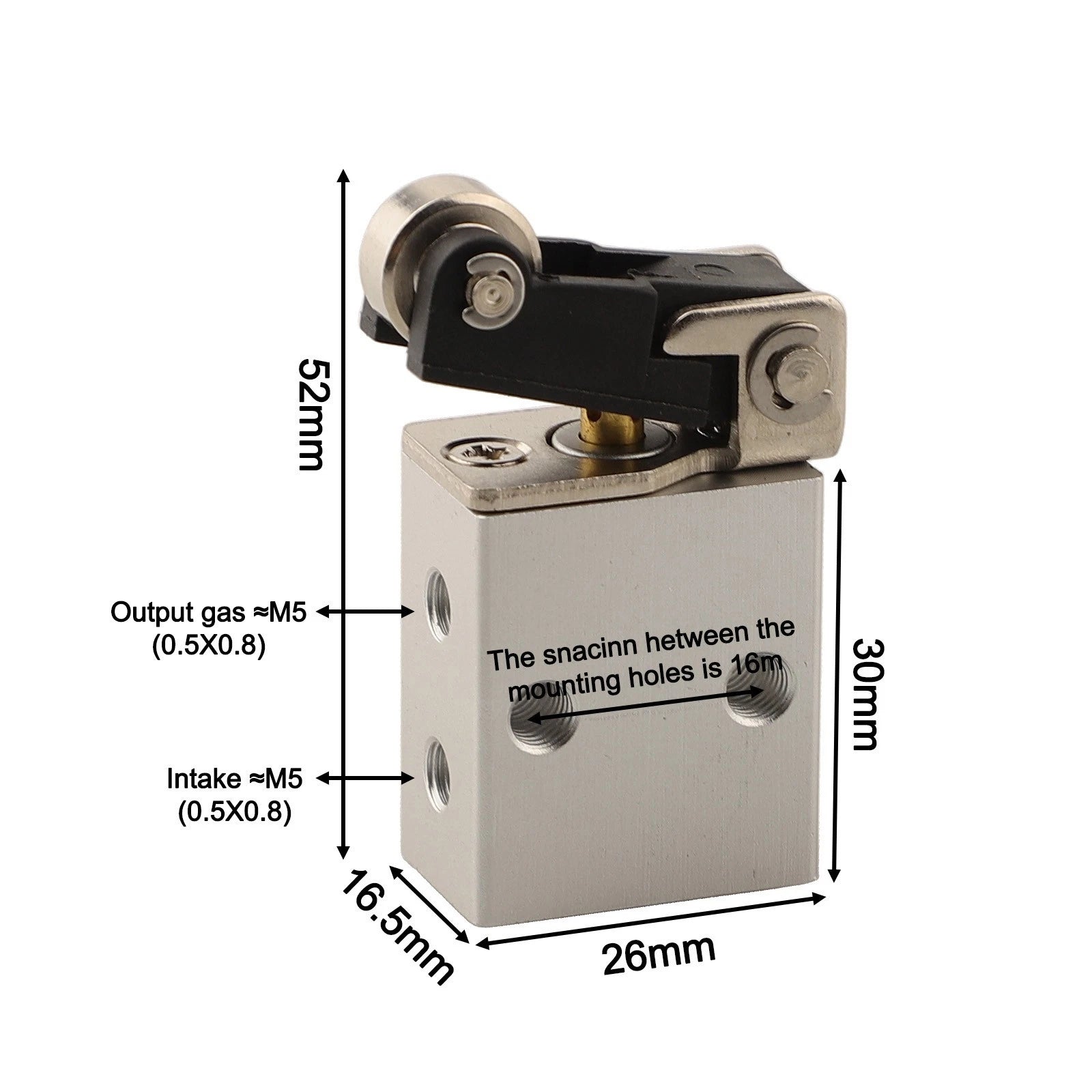 S3RM5 Air Controlled Pneumatic Valve for