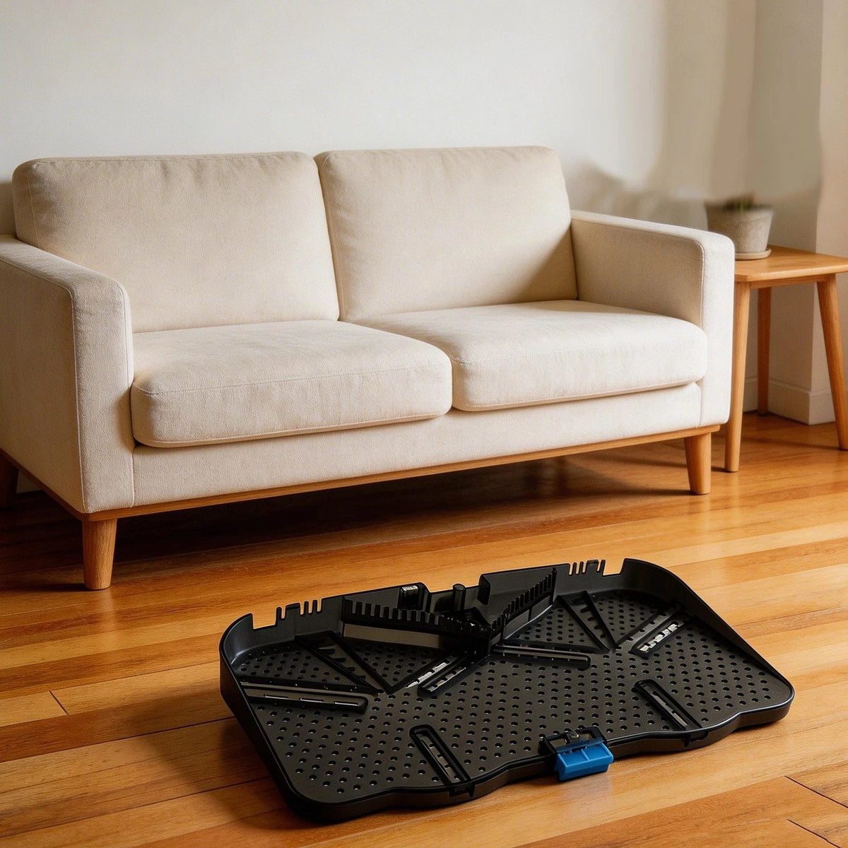 Vacuum Cleaner Tray Storage Solution for Space-saving Design