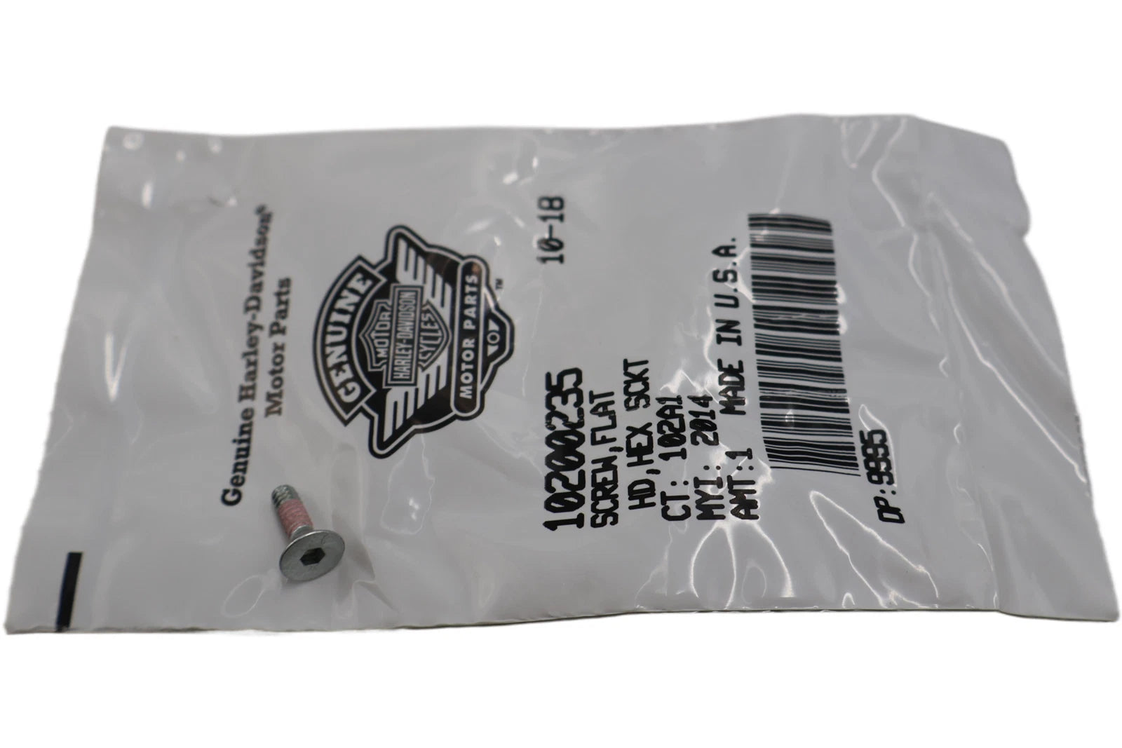 Air Cleaner Screw Flat Head Hex for Harley-Davidson CVO Breakout (2013–2017)