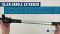 Telescopic Tiller Extension Handle for Outboard & Trolling (25"–40")