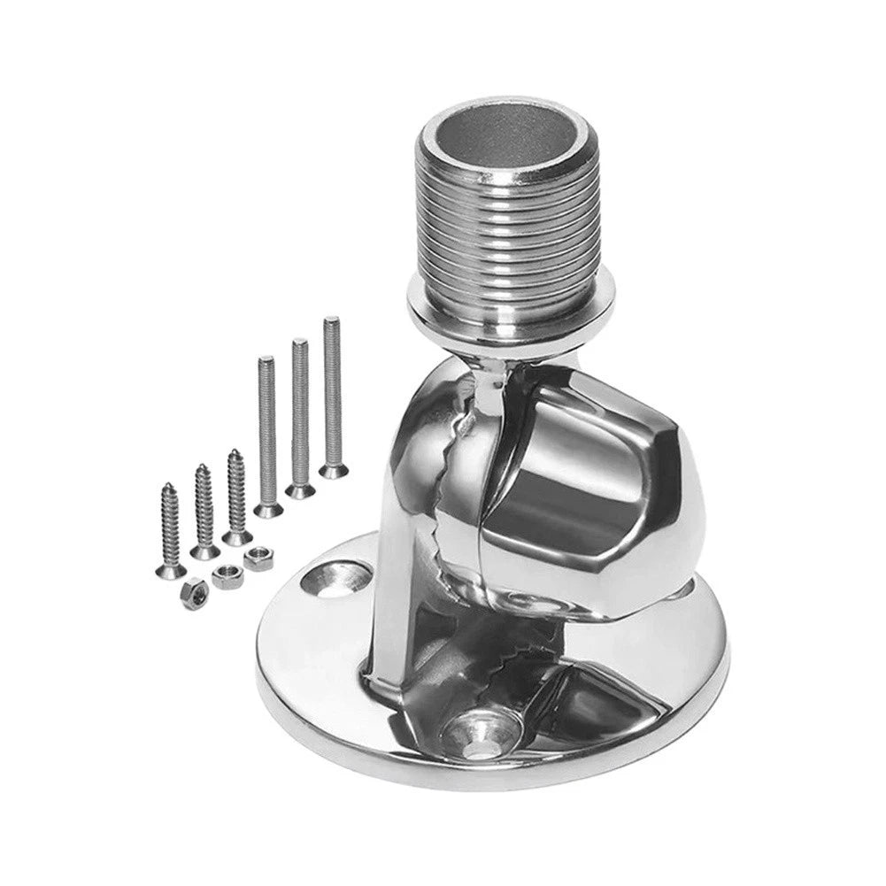 Adjustable Base Mount for Boat (316 Stainless Steel, Saltwater Ready)