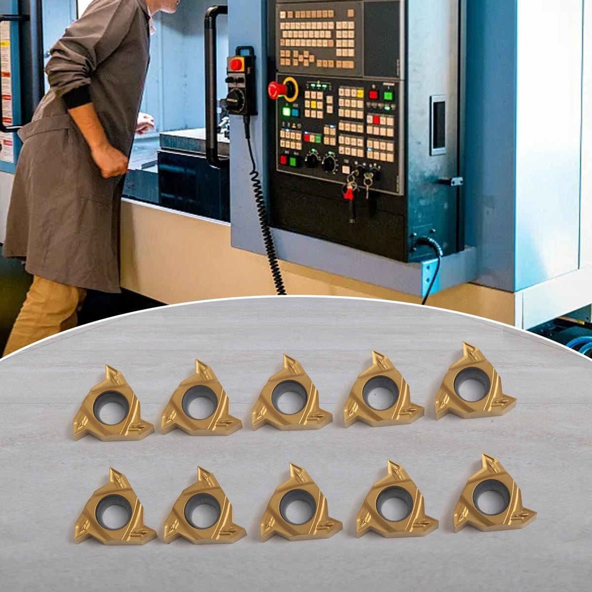 10 Pcs LT16 01NG60P YBG201 Inserts for Lathe