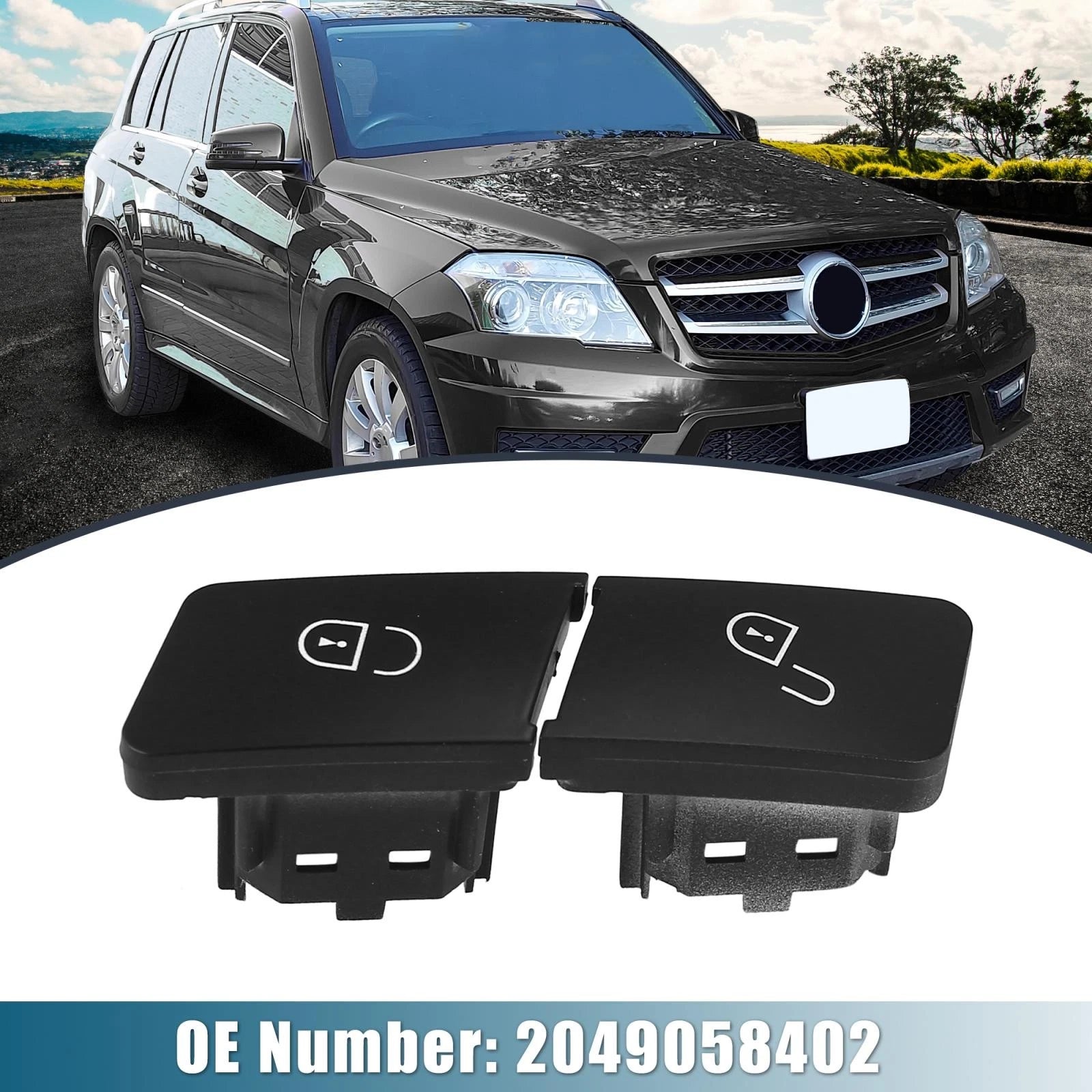 Door Lock Control Button Set Front Left for Mercedes-Benz E400 E550 (2014–2017)