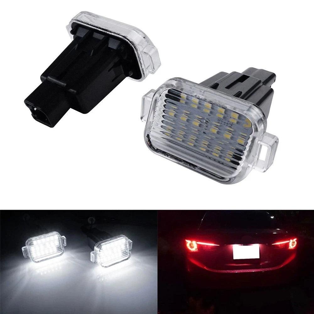 2× Light Number Plate Lamp For Mazda 6 Mazda 3 Hatchback GHK151270B GHK151270A